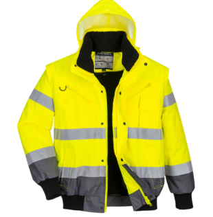 C465 - Blouson Bomber 3-en-1 Haute Visibilité Bicolore