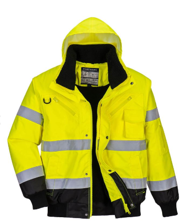 C465 - Blouson Bomber 3-en-1 Haute Visibilité Bicolore