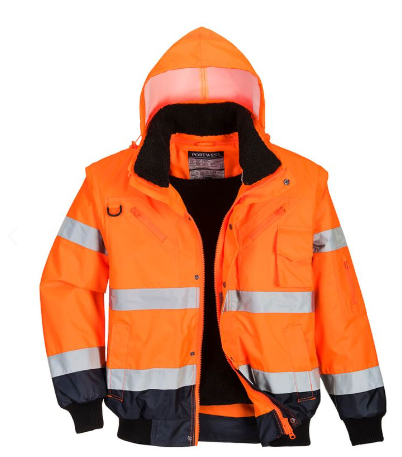 C465 - Blouson Bomber 3-en-1 Haute Visibilité Bicolore