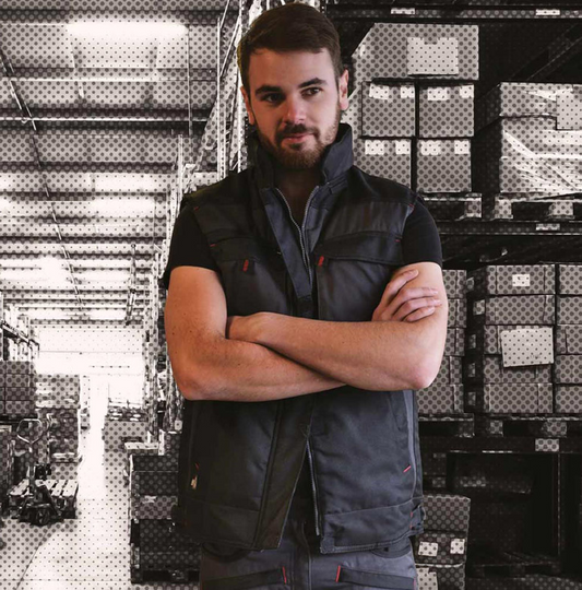 BODYWARMER BICOLORE SABLE