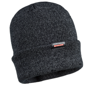 BONNET TRICOT RÉFLÉCHISSANT DOUBLÉ INSULATEX NOIR