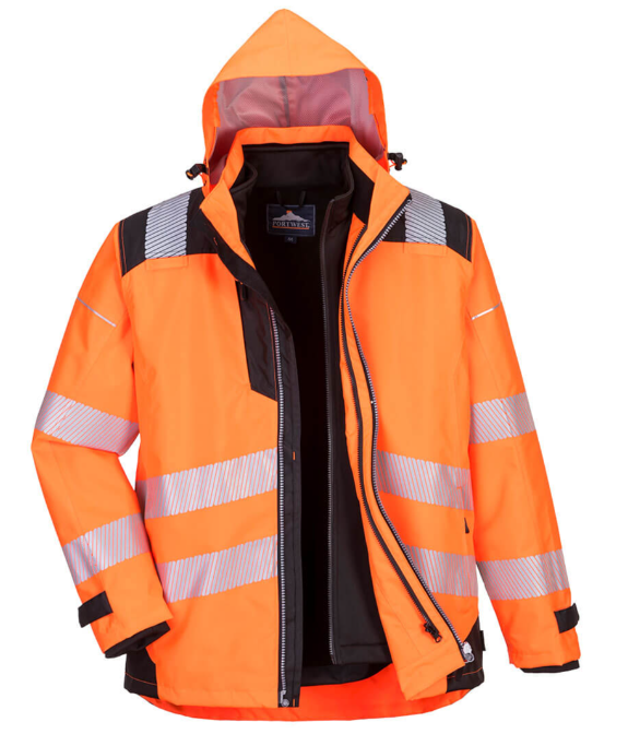 PW365 - Parka PW3 3-en-1 haute visibilité