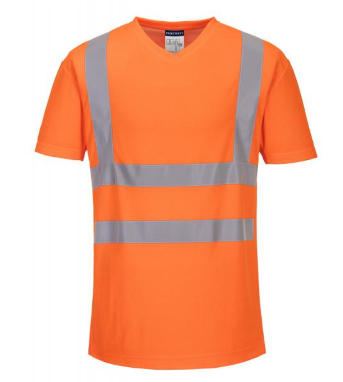 T-SHIRT COL V AVEC EMPIECEMENTS LATERAUX EN MAILLE AEREE S179