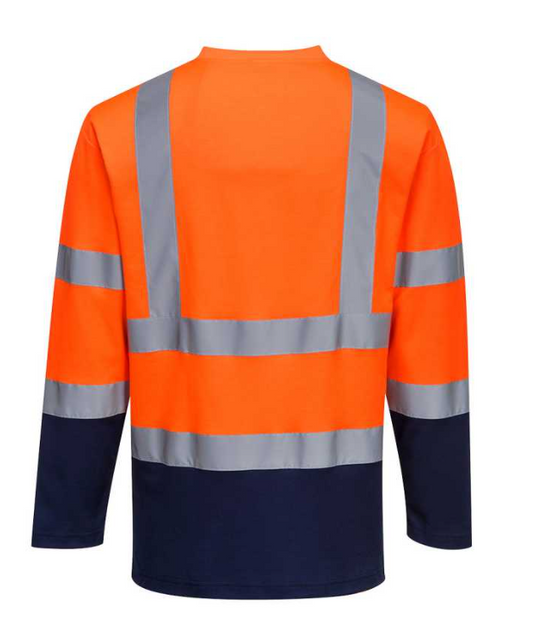 S280 - T-Shirt Coton Comfort bicolore manches longues