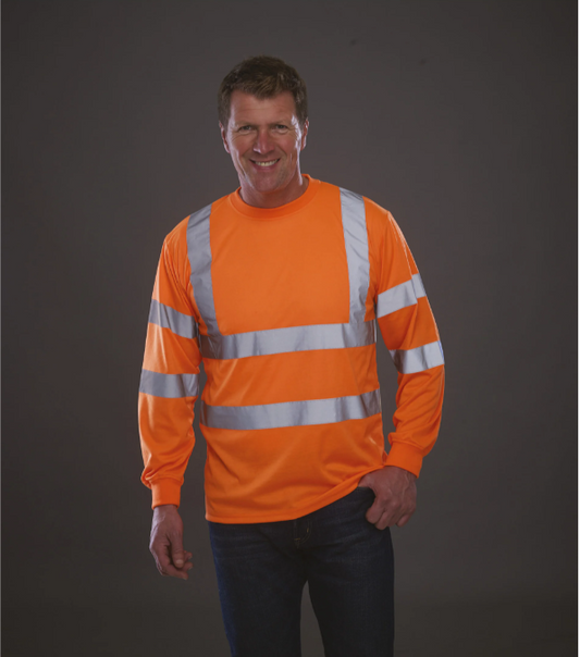 T-SHIRT HAUTE VISIBILITÉ MANCHES LONGUES