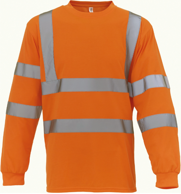 T-SHIRT HAUTE VISIBILITÉ MANCHES LONGUES