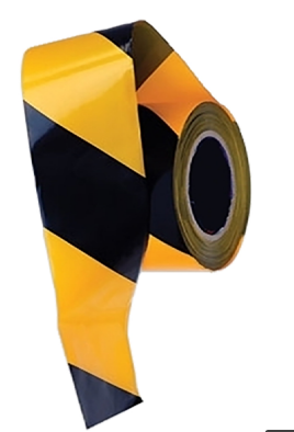 RUBAN DE SIGNALISATION BT10 JAUNE & NOIR