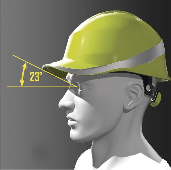 DIAMOND V CASQUE DE CHANTIER FORME CASQUETTE BASEBALL