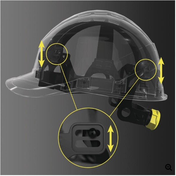 DIAMOND VI WIND CASQUE DE CHANTIER VENTILÉ FORME CASQUETTE BASEBALL - SERRAGE ROTOR