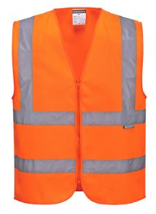 C375 - Gilet Hi-Vis avec zip