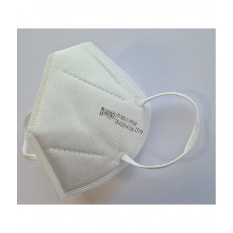 Demi-masque filtrant blanc sans valve pliable FFP2 NR - Paquet de 10