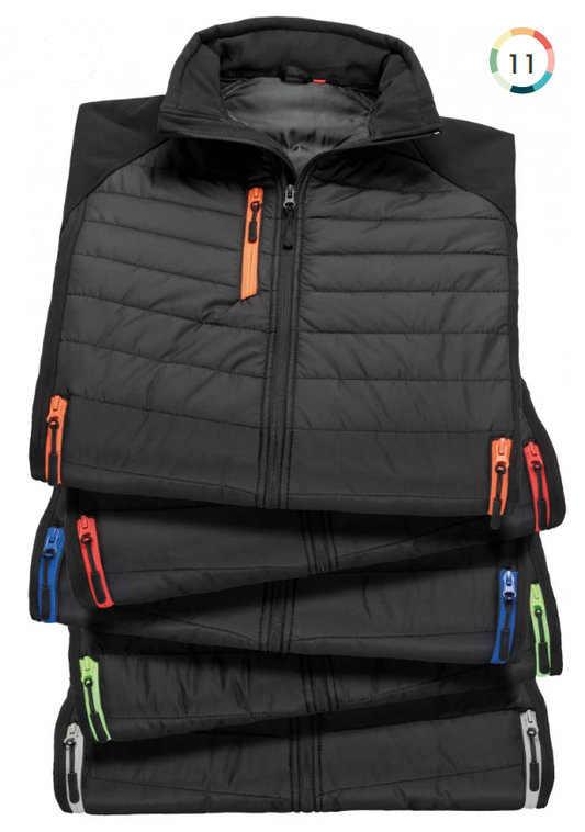 GILET SOFTSHELL  REMBOURRE BLACK COMPASS RECYCLE