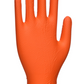 GANTS JETABLES EN NITRILE NON POUDRÉ ORANGE